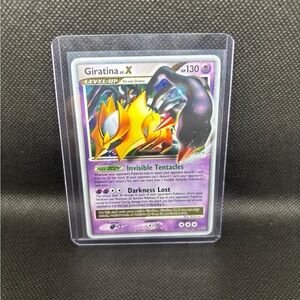 Pokemon Giratina Trading Card - Yellow and Purple